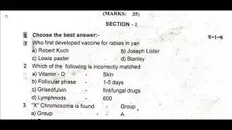 Video thumbnail for 12th Biology First Revision 2019 - Question Paper (Tirunelveli District) | (Tamil Medium)