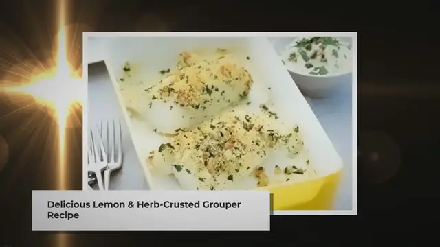 Video thumbnail for Lemon and Herb Crusted Grouper Recipe