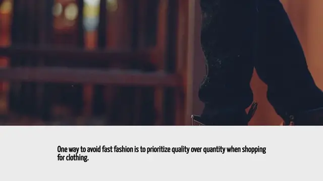Video thumbnail for How To Avoid Fast Fashion