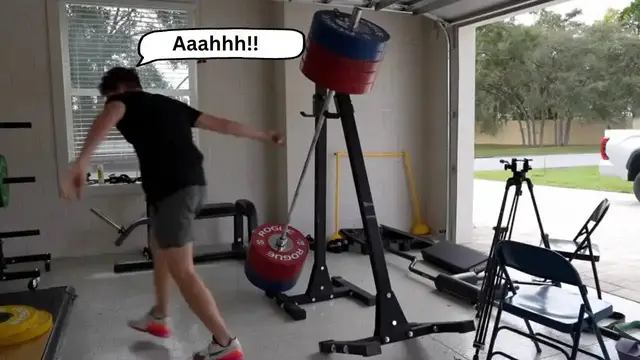 'Video thumbnail for isaiah rivera: almost crushed! intense 500lb weightlifting challenge'