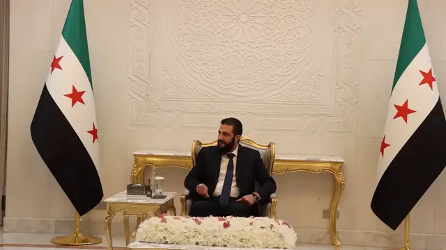 Video thumbnail for Syria: Syrian president meets YPG chief after terror group announces dissolution.