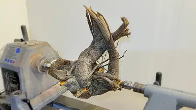 'Video thumbnail for Woodturning - Should NOT Try This At Home!!!'