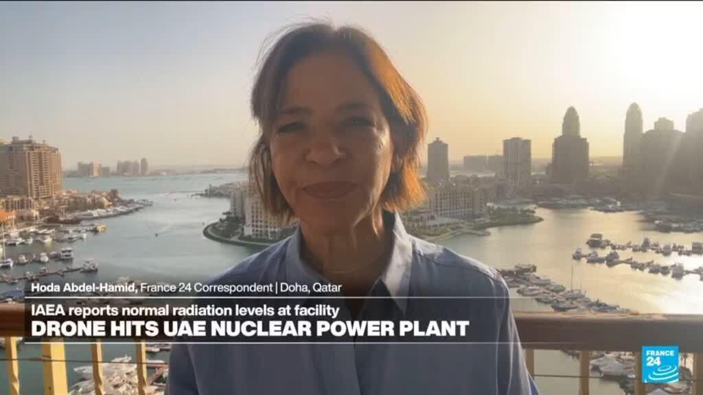 Video thumbnail for Drone hits UAE nuclear power plant: IAEA reports normal radiation levels