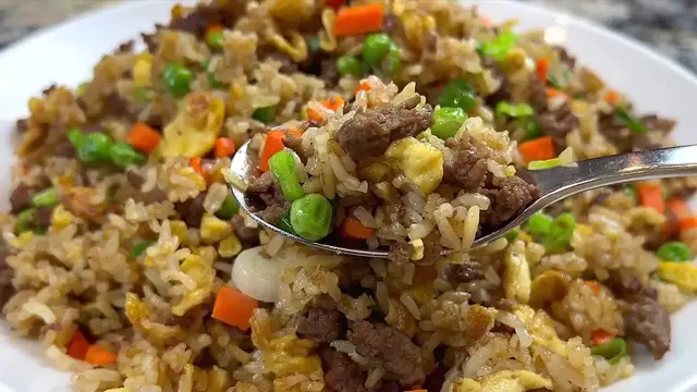 'Video thumbnail for Beef Fried Rice ¦ Ground Beef Recipe ¦ Easy Fried Rice Recipe Better Than Take Out (720p 60fps)'