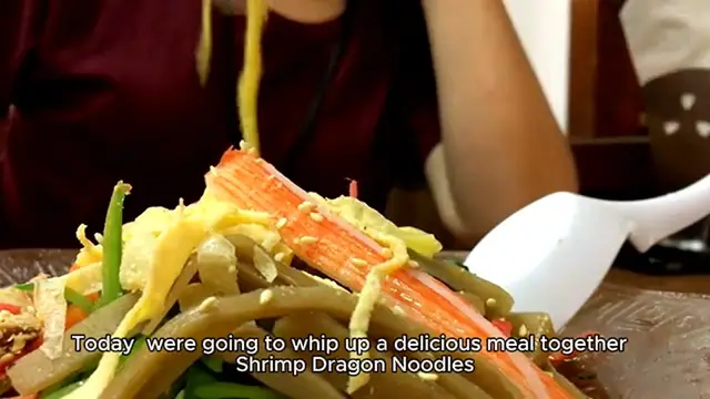 Video thumbnail for SHRIMP DRAGON NOODLES recipe