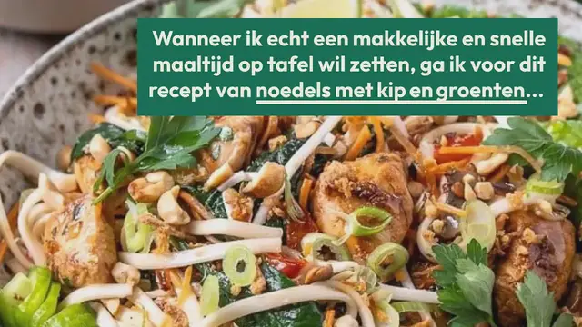 Video thumbnail for Noedels met kip en groenten
