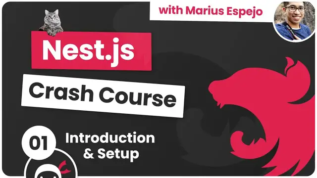 Video thumbnail for Nest.js Crash Course #1 - Introduction & Setup
