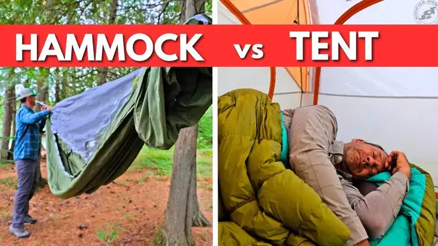 'Video thumbnail for Hammock vs Tent - What's the best camping shelter??'