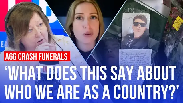 Video thumbnail for 'I'm appalled': Schools close early for A66 crash funeral