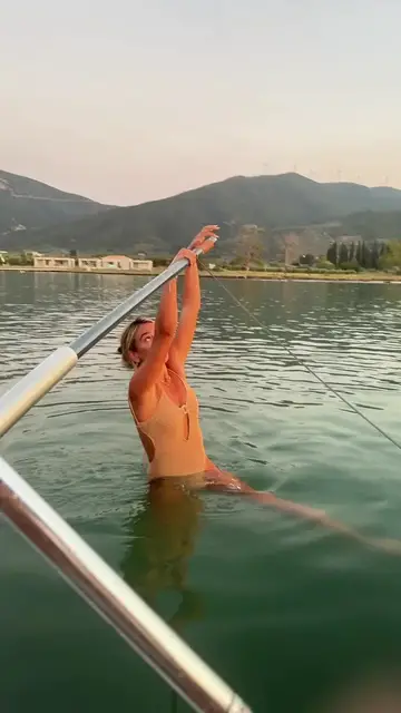 Video thumbnail for Barefoot Waterskiing on a Glassy Mountain Lake
