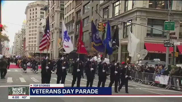 Video thumbnail for NYC Veterans Day Parade; end of gov. shutdown in sight | News Block