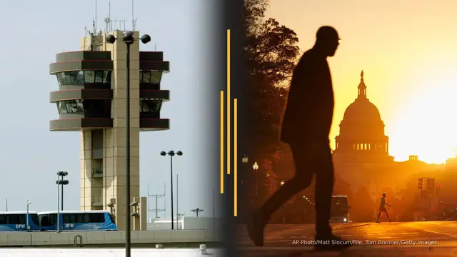 'Video thumbnail for US to cut 10% of flights; Shutdown deal in danger after Democratic wins'