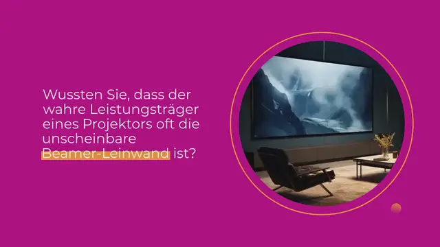 Video thumbnail for Beamer Leinwand Test 2024