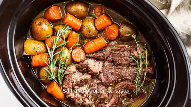 Video thumbnail for Slow Cooker Pot Roast Recipe