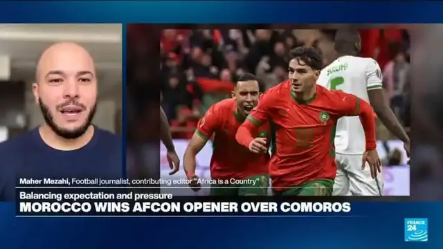 Video thumbnail for Balancing expectations and pressure: Morocco wins in tense AFCON opening game
