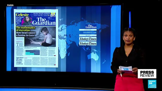 'Video thumbnail for ‘Mathematics of starvation’: The Guardian on famine in Gaza'