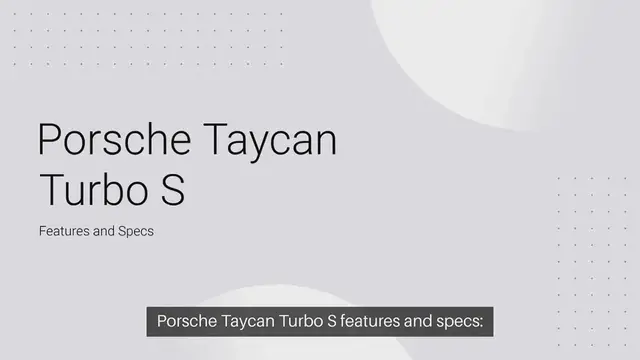 Video thumbnail for Porsche Taycan Turbo S features and specs