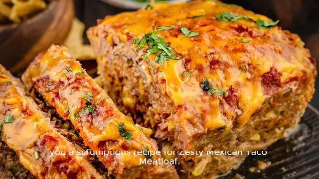 Video thumbnail for Zesty Mexican Taco Meatloaf recipe