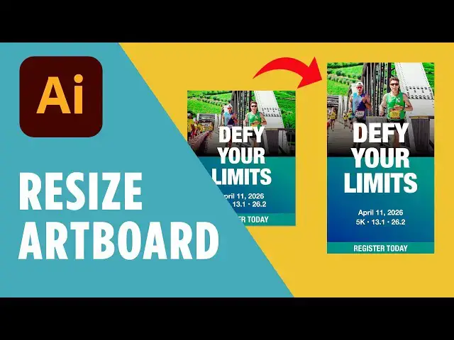 Video thumbnail for Duplicate and Resize Graphic in Illustrator | Adjust Artboard Size & Layout