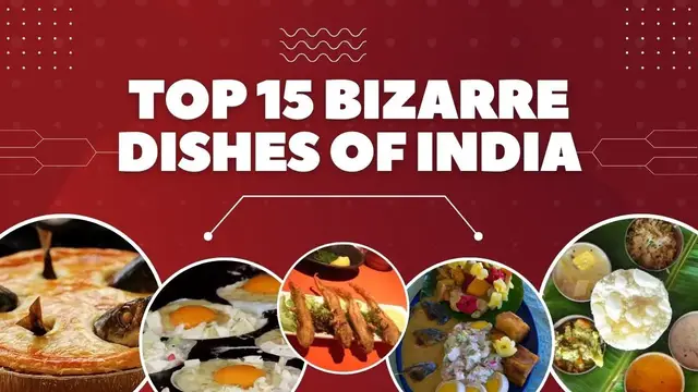 Video thumbnail for Top 15 Bizarre Dishes Of India