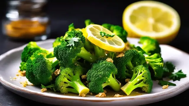 Video thumbnail for Baked Broccoli with Garlic and Lemon