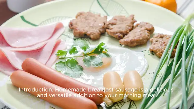 Video thumbnail for Homemade Breakfast Sausage Recipe