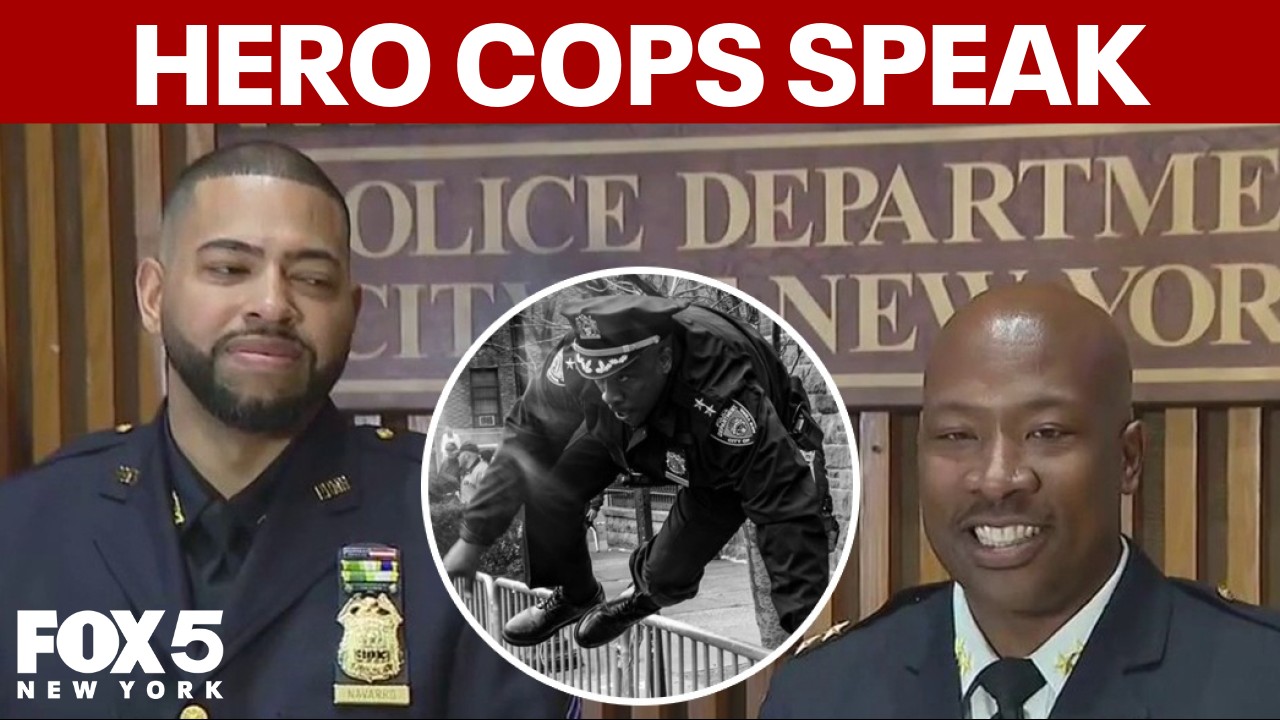 Video thumbnail for Hero cops charge toward NYC terror suspect, explosive device: Hear their story