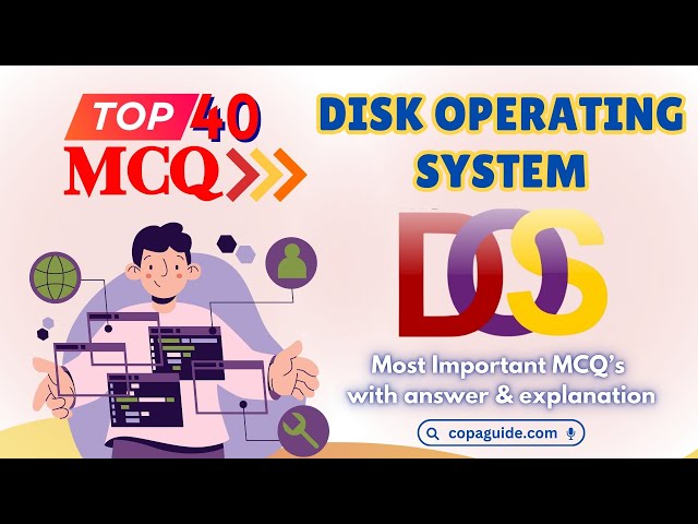 Video thumbnail for Top 40 👩🏻‍💻Disk Operating System 📣 DOS MCQs 📝 with Answer💡 in Hindi 💯 #computergk   #iticopa #mcq