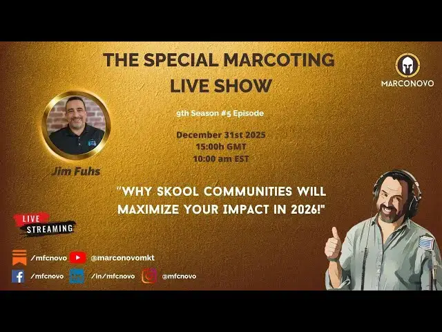 Video thumbnail for Why Skool Communities Will Maximize Your Impact in 2026 (with Jim Fuhs) 📱