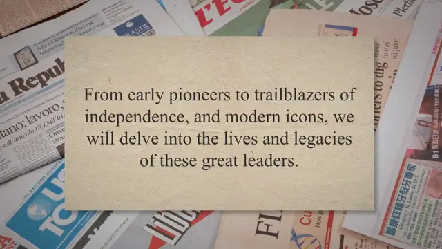 Video thumbnail for African Trailblazers: Unveiling the Visionaries, Freedom Fighters, and Inspirational Leaders Shaping Africa's Future