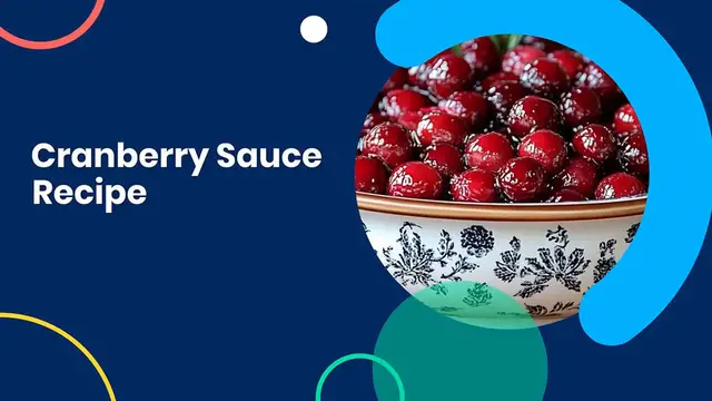 'Video thumbnail for Cranberry sauce recipe '