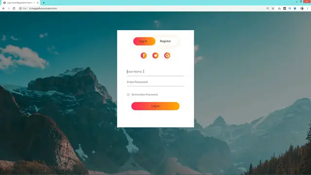 Video thumbnail for How To Make Login & Registration Form Using HTML And CSS Step By Step