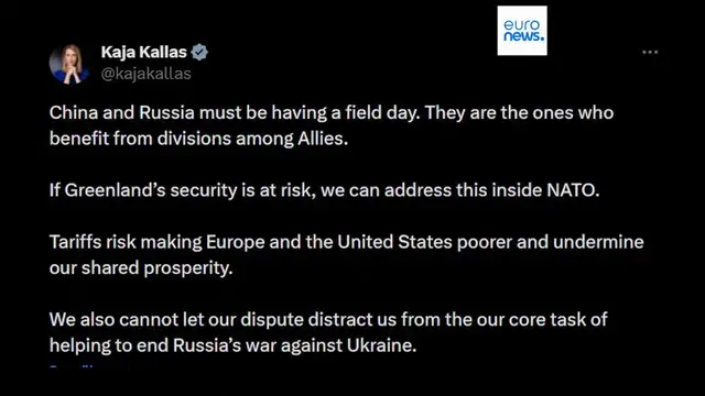 Video thumbnail for EU-leaders: Trump's Greenland threat risks 'dangerous downward spiral'