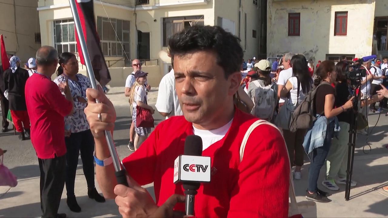 Video thumbnail for Cuba: 500,000 people rally in Havana to support Cuban socialism, protest US sanctions.