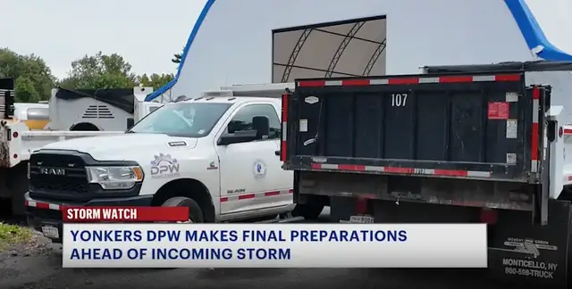 Video thumbnail for Yonkers DPW makes final preparations ahead of incoming storm