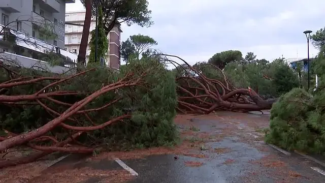 'Video thumbnail for Italy’s tourist resorts hit by violent storm, leaving damage'