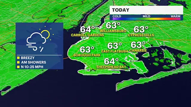 Video thumbnail for STORM WATCH: Nor'easter departs with nicer weather in view across Brooklyn