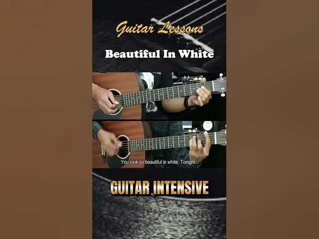 Video thumbnail for Beautiful In White - Shane Filan | EASY Guitar Tutorial - Guitar Lessons #guitarhowto
