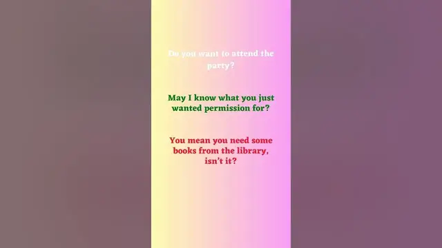 Video thumbnail for Ask for Clarification in English Part 11