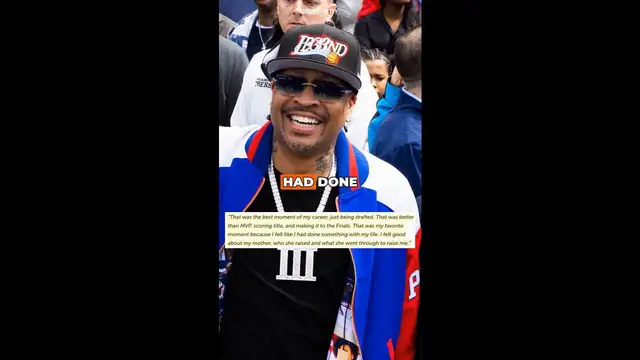 'Video thumbnail for Allen Iverson Reveals Draft Day Was the Best Moment of His NBA Career'