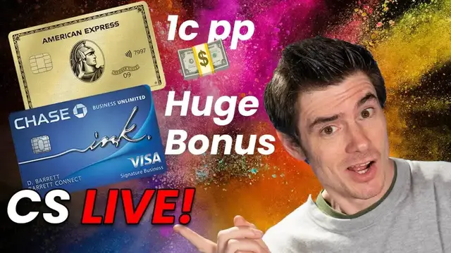 Video thumbnail for Ben Hedges: Amex 1Cent Cash Back & Chase Ink Bonus - Credit Card News!