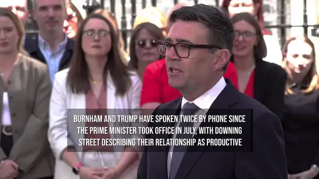 Video thumbnail for Burnham Expects To Find Common Ground With Trump In First Meeting.