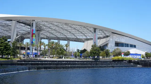 Video thumbnail for Behind the Scenes: LA Stadium Prepares for Soccer Showdown