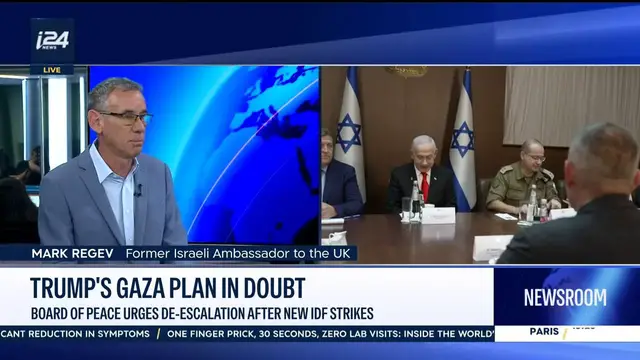 Video thumbnail for Trump's Gaza plan in doubt: Board of Peace urges de-escalation after new IDF strikes