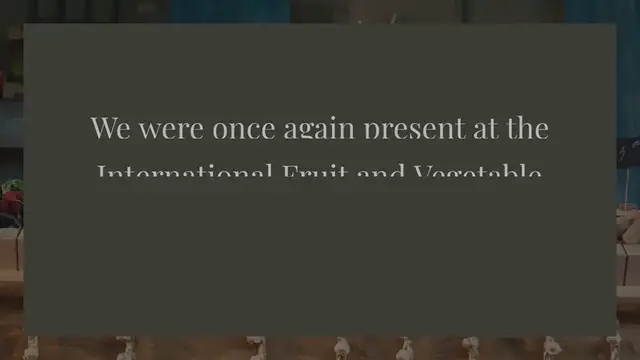 Video thumbnail for TRICHODEX will once again be present at FRUIT ATTRACTION