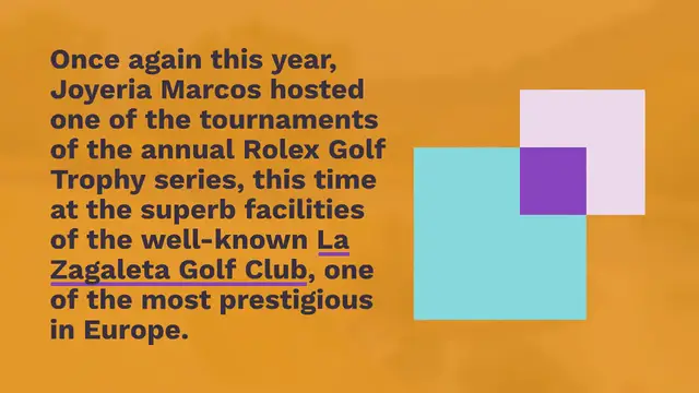 Video thumbnail for ROLEX GOLF TOURNAMENT LA ZAGALETA