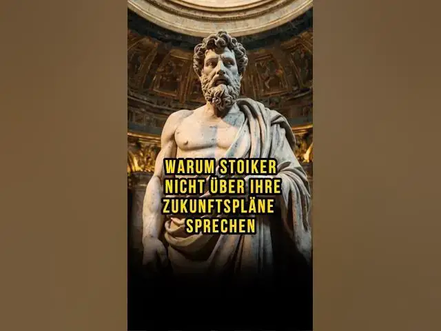 Video thumbnail for Warum Stoiker nicht über ihre Zukunftspläne sprechen