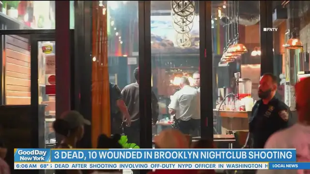 'Video thumbnail for NYPD hunts multiple gunmen in Crown Heights nightclub mass shooting that left 3 dead, 10 injured'