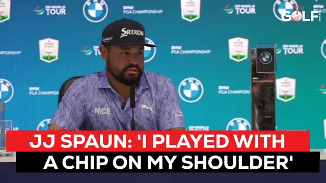 Video thumbnail for JJ Spaun played a chip on his shoulder after Presidents Cup snub, won DP World Tour's BMW PGA Championship