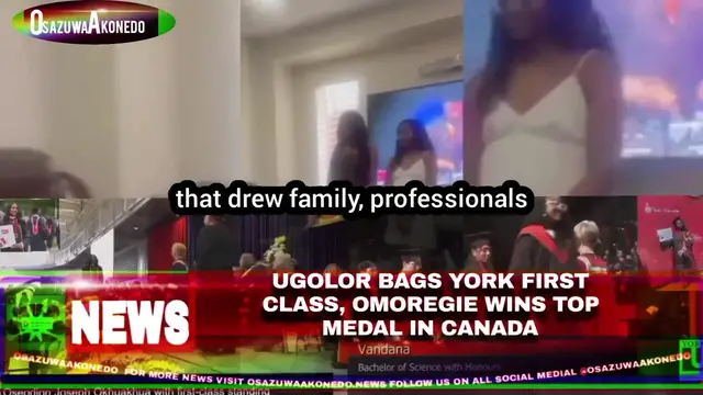 Video thumbnail for Ugolor Bags York First Class, Omoregie Wins Top Medal In Canada